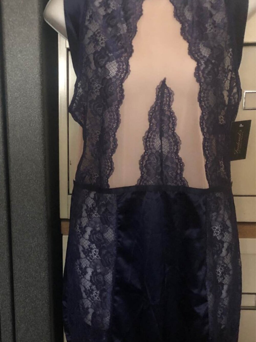 Frederick's of Hollywood Lyndi Lace and Sheer Chemise Sz 1X/2X  NWT